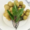 Party Decoration Simulation Longan Prop Tray Decor Simulated Miniatures Decorative Fruit Model Artificial Longyan Tiered