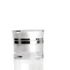 100 PCS/LOT 30G 50G perle blanc taille mince bouteille de crème acrylique pot de crème cosmétique emballage cosmétique