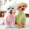 Vêtements pour chiens Hiver Vêtements pour chiens Combinaison Pyjama Manteau chaud pour animaux de compagnie Tenue pour chiot Bichon Caniche Yorkie Schnauzer Pomeranian Dog Clothing 230504