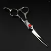 Professionnel JP 440c acier 6 '' ciseaux gemme rouge cheveux ciseaux coupe de cheveux amincissement barbier Makas coupe cisailles coiffeur