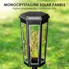 Lawn Lamp Round Ball Solar Pathway Lights Landscape Waterproof Outdoor Yard Buried Night Garden Floor