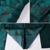 Herenpakken Blazers Green Jacquard herenpak voor heren met dubbele borsten herenkleding, studio -gastheer