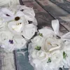 Bolsas de jóias caixa de anel folhas flor almofada travesseiro decoração presentes de casamento romântico