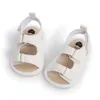 Nya barn nyfödda baby pojkar mode sommar spjälsäng första vandrare anti slip sandaler skor mjuk sula