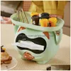 Storage Boxes Bins Ins Cute Cat Desktop Tissue Box Bathroom Jewelry Makeup Per Holder Tray Paper Dispenser Office Accessory Case D Dhnbh