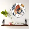 Horloges murales abstraite bohème médiévale géométrique horloge ronde créative décor à la maison salon Quartz aiguille montre suspendue
