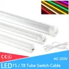 2PCS/LOP LED RUBA T5 T8 Zintegrowana lekka LED lampa ścienna 30 cm 60 cm 90cm 120cm żarówka lekkie ampule ampoule zimno ciepła biała 110V 220V