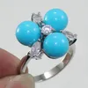 Conception d'anneaux de grappe! 5 couleurs 8MM rose / noir / multi / bleu anneau de perles de coquille de mer du sud