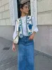 Женские жилеты Traf Women Vintage Floral Emlleckery короткая жилетка Ladies National Style Vests для женщин.