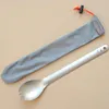 Diny Sets Western Dessert Cutlery Titanium Spork Bacteriostatic Alabare Long Handle Lepoon Christmas Party Supplies