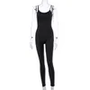 Women's Jumpsuits Rompers Dulzura strap women long jumpsuit bodycon sexy streetwear fitness sportswear summer clothes lounge wear club outfit body 230503