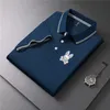 Mens Polos Polo Shirt Summer Men Kort ärmomsättning Krage Slim Tops Casual Breatble Solid Color Business Asian Plus Size 4XL 230504