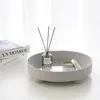 Organisation Nordic Plastic Acryl Runde Aufbewahrungsschale Tee Lebensmittelgerichte Getränkplatten Schmuck Sundies Dekorative Tablett Desktop Wohnkultur