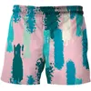 Mäns shorts 2021 Summer Men Shorts 3D Graffiti Art Printed Casual Swimming Beach Shorts Fashion Swimsuit Shorts Oravized For Adult Shorts Z0504