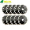 Zaagbladen Shdiatool 10pcs Superthin Diamond Turbo Blades Cuting Ceramic Pafel Granite SHDiatool średnica 4 „4,5” 5 ”