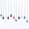 Correntes Moda Cristal Natural Pedra Drop Penas Pequenas Colares de Pingente 2023 Declaração Bohemian for Women Jewelry Chaker Chain Chain