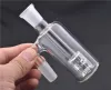 2pcs 유리 애쉬 포수 14mm 18mm 4.5 인치 미니 유리 봉 포수 두꺼운 Pyrex Clear Bubbler Ashcatcher Bong 90도