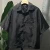 Magliette Prad Polo da uomo camicette corte di marca per il tempo libero camicia Classica invertita sciolta Utensili in nylon di alta qualità importati TAGLIA EUR Giacche estive