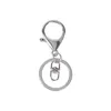 Porte-clés 30mm Split Key Ring Rhodium / Bronze Antique Classique Homard Fermoir Crochet Chaîne Pour La Fabrication De Bijoux Fournitures De Bricolage S300