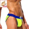 Push de moda de banho masculina Push up mass de natação sexy biquíni roupas de banho gays gays nadar troncos para homem maiô de maiô praia tanga desmiit zwembroek sunga 230503