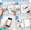 Notepads A5 Smart Reusable Notebook Erasable Wirebound Notebook Cloud Storage App Paperless Waterproof Hardcover Diary Book Gifts 230504