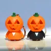 Keychains Creative Toys Halloween Gift LED Sound Light Pumpkin Ghost Keychain Bag Chain Pendant