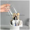 Półki łazienkowe 360ROTATION Makeup Organizer Make Up Pędzer Uchwyt do kosmetycznych pudełka do przechowywania pomadki cień do powiek