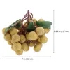 Decorazione per feste Simulazione Longan Prop Vassoio Decor Miniature simulate Modello di frutta decorativa Longyan artificiale a più livelli