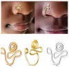 gold wire nose ring