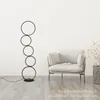 Floor Lamps 5 Circle Living Room Led Bedroom Children's Study Standing Lights 3-speed Dimming Touch Switch Home Decor