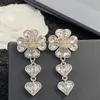 C Earing Designer For Lady Women Fashion CCity Серьги-гвоздики Интернет-популярность знаменитостей званый обед Ювелирные изделия Женские свадебные золотые серьги 5453