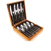 Set di stoviglie Set regalo di stoviglie giapponesi Coltello da bistecca in acciaio inossidabile Cubiertos De Acero Inoxidable Faqueiro Inox Jogo Jantar Lepel Home