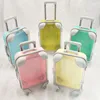 50st Custom Logo 25mm Mini Suitcase Bottle Eyelash Packaging Boxes 2 Par 3D LASS CASE FALSE EYGRASS TOME BOX CONTAINER