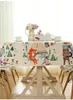 Nappe de table dessin animé forêt fête nappe Polyester imperméable dîner pour enfants maison couverture pique-nique année