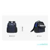2023-Travel backpack Casual fashion trend ballistic nylon waterproof multifunctional daily business backpack navy 45 for men and women