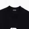 T-shirt de créateur Chemise haute édition 23ss Lock Letter Print Sleeve Loose Couple T-shirt à col ras du cou