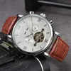 Top Brand Designer Mens Watches Fashion Mechanical Automatic Luxury Watch Leather Strap Daydate Moon Fas Movement Arms Wristwatches for Men Gift