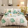 Ensembles de literie comprenant une housse de couette, un drap de lit et des taies d'oreiller - Couette design dessin animé