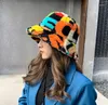 Boinas de piel sintética de cordero, sombrero de cubo, pescador de punta de flecha, gorros mullidos de peluche cálidos para invierno para mujer, gorros para mujer, disfraz de Cosplay