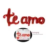 Party Decoration 1set Te Amo Spanish Foil Letters Balloon Valentine's Day I Love You Helium Globos Wedding Birthday Decor Teamo Balls