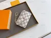 En kaliteli m69431 gerçek deri recto verso cüzdan zippy kısa anahtar torbası pochette Accessoires mini organizatör kadın lüks tasarımcı çanta para çanta kartı tutucu