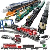 Bloki Build Block Series pociągów technicznych Kazi Electric Railway Track Maszyna Inżynieria Edukacyjna Zabawa montażowa 230504