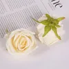 Flores decorativas de 6 cm de buquê de buquê de noiva DIY Presentes de festa artesanal Arranjo floral cabeças de flores de rosa alta simulação artificial