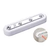 Diode White LED Touch Operated Battery Stick On Wall Under Cabinet Cupboard Light Active lamps Components 100pcs