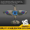 Aircraft Modle A Airplane 2.4G 4Ch Remote Control EPP 400mm Wingpan 6Axis 76112 Spitfire RC Warbird Mini RTF 230504