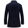 Men's Trench Coats 2023 Men Wool Blends Winter Man Coat Brand Overcoat Fashion Design Slim Fit Business Suit Jackets