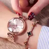 Montres-bracelets Top qualité or Rose montre femmes Scottie marque japon Quartz dames brillant coupe miroir femme poignet 2023