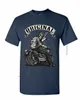 Men s t skjortor Biker skjorta original skalle skjorta tryck roliga ride ravel skjortor för män stor storlek lös mode op ee man camiseta 230503