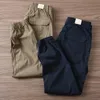 Men's Pants Men Pants Flap Pockets Jogger Trousers Soft Fabric Loose Type Good Elastic Waist Ankle-banded Jogger Trousers 230504