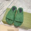 Groothandel Factory Direct aanbod Nieuwe zomer geborduurde gedrukte Rais de onderste recreatie dames slippers